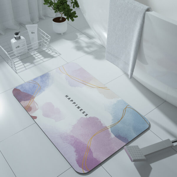 Colors Smearing Bath Mat